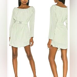Revolve Camila Coelho Alta Mini Dress In Sage Green NWT Small